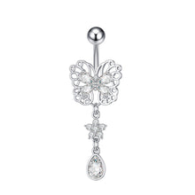 Load image into Gallery viewer, Exquisite Zircon Navel Ring Navel Stud Piercing Jewelry
