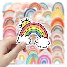 Load image into Gallery viewer, 50PCs Colorful Rainbow Bridge Graffiti Sticker Line DIY Li Box Mobile Phone Children Helmet Computer Sticker