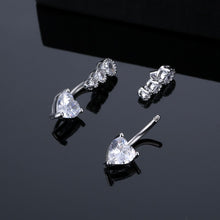 Load image into Gallery viewer, Belly Ring Navel Buckle Navel Stud Heart-Shaped Inlaid Stone