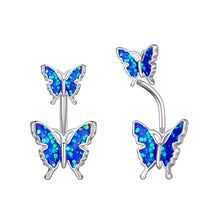 Load image into Gallery viewer, Dripping Butterfly Belly Ring Navel Stud Piercing