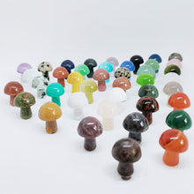 Load image into Gallery viewer, 5PCs Natural Crystal Agate Mushroom 2cm Mini Small Mushroom Crystal Crafts Micro Landscape Ornaments Decorations