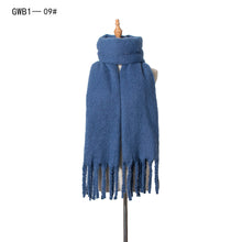 Load image into Gallery viewer, Season New Thick Tassel Circle Sand Solid Color Scarf Women's Thickened Men's Shawl