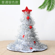 Load image into Gallery viewer, Christmas Tree Christmas Decoration Supplies Non-Woven Rain Silk Christmas Hat Party Supplies Dress up