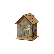 Load image into Gallery viewer, Christmas Decorations Glowing Cabin Snow House Christmas Tree Decorative Ornaments DIY Gift Window Decoration