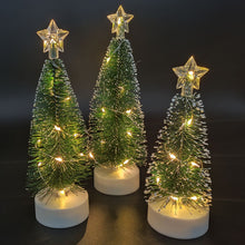 Load image into Gallery viewer, Christmas Party Christmas Home Decoration Atmosphere Ornaments Mini LED Light-Emitting Christmas Tree