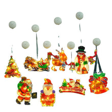 Load image into Gallery viewer, Christmas Decorative Lights Shop Window Ornament Balcony Window Sucker Led Hanging Lamp Christmas Lighting Scene Layout