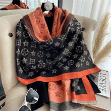 Load image into Gallery viewer, Scarf for Women Cashmere-like Thickened Keeping Warm Dual-Purpose Scarf Double-Sided Air Conditioning Shawl