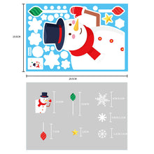 Load image into Gallery viewer, Christmas Decorations Glass Electrostatic Sticker Christmas Party Decoration Snowflake Window Stickers Christmas Hanging Ball Bell Stickers
