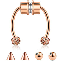 Load image into Gallery viewer, Stainless Steel Magnet Fake Nose Ring Style Supply Magnetic Nasal Splint