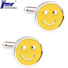 Load image into Gallery viewer, High Quality French Cufflinks Cuff Cufflink Men's Cufflinks Smiling Face Cufflinks
