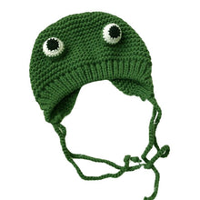 Load image into Gallery viewer, Funny Cartoon Frog Woolen Cap Female Sweet Cute Earmuff Funny Funny Headgear