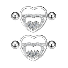 Load image into Gallery viewer, Girl’s Zircon Nipple Ring Adhesive Nail Piercing