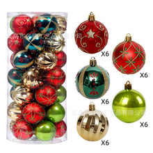 Load image into Gallery viewer, Christmas Decoration Supplies 6cm Special-Shaped Electroplating Plastic Ball Painted Christmas Ball Set Ball Pendant