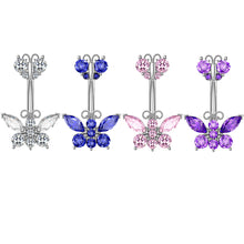 Load image into Gallery viewer, Zircon Navel Stud Grease Belly Ring Piercing Jewelry