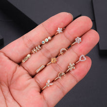 Load image into Gallery viewer, Zircon Nasal Splint Fake Nose Ring Piercing Jewelry