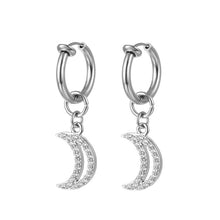 Load image into Gallery viewer, New Belly Umbilical Ring Navel Stud Elastic Earrings Hanging Moon Umbilical Ring