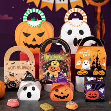 Load image into Gallery viewer, 10PCs Halloween Pumpkin Lamp Candy Packaging Box Decorative Gift Children Dress up Toys Handmade DIY Gift Box