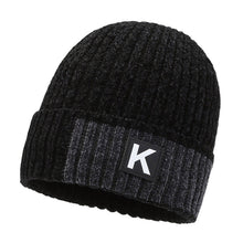 Load image into Gallery viewer, Winter Cotton-Padded Cap Men's 2023 New Fashion Simple Knitted Hat Fleece Lined Padded Warm Keeping Wool Hat