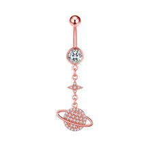 Load image into Gallery viewer, Zircon Navel Stud Grease Belly Ring Piercing Jewelry