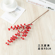 Load image into Gallery viewer, Fortune Fruit Red Berry Rich Fruit New Year Christmas Living Room Home Decoration Flower Arrangement Small Holly Bouquet
