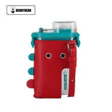 Load image into Gallery viewer, Water Bottle BEDDYBEAR Square Straw Water Bottle Cartoon Leather Case Suction Nozzle Plastic Children Adult Clear Water Cup