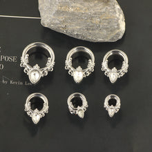 Load image into Gallery viewer, Set of Belt Tire Water Drops with Diamond Ear Extender Popular Ornament Body Piercing Ear Amplifier