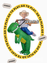 Load image into Gallery viewer, Children's Inflatable Clothing Dinosaur Festival Performance Competition Little Dinosaur Inflatable Clothing Pack Toddler Riding