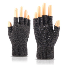 Load image into Gallery viewer, Winter Knitting Wool Leakage Finger Gloves Fleece Lined Padded Warm Keeping Cold-Proof Household