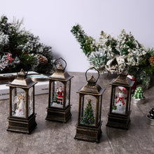 Load image into Gallery viewer, Christmas Luminous Interior Water Small Wind Lamp Desktop Decoration Christmas Tree Scene Layout Small Oil Lamp