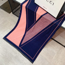 Load image into Gallery viewer, Letter Artificial Cashmere Scarf Women's Autumn and Winter New Thickened Warm Carriage Air Conditioning Double-Sided Shawl