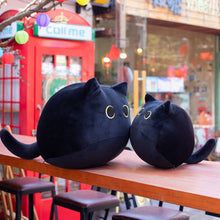 Load image into Gallery viewer, Black Cat Pillow Plush Doll Cute Cat Logo Doll