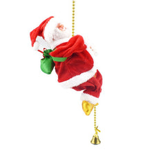 Load image into Gallery viewer, Santa Claus Music Electric Doll Rope Climbing Christmas Gift Gift Christmas Decorations
