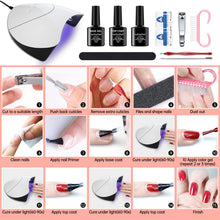 Load image into Gallery viewer, Gel Polish Set Nail kit Nail Beauty Tool Set Mini UV Polish Full Set of Beginner Nail Polish Led Led Nail Lamp