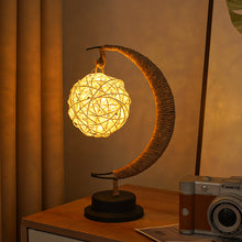 Load image into Gallery viewer, LED Decorative Light XINGX Moon-Light Lamp Apple Christmas Lights Birthday Gift Handmade Hemp Rope USB Wrought Iron Small Night Lamp
