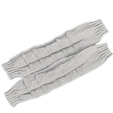 Load image into Gallery viewer, Men's and Women's Knitted Warm Fingerless Gloves Bougainvillea Spectabilis Mid-Length Gloves