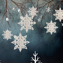 Load image into Gallery viewer, Wensheng Christmas Snowflake Christmas Decorations Three-Dimensional Snowflake Ornaments