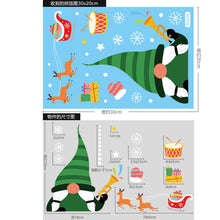 Load image into Gallery viewer, Christmas Decorations Amazon Santa Elk Static Sticker Christmas Mall Vitrine Decoration