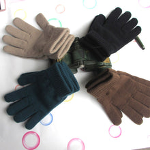 Load image into Gallery viewer, Winter Gloves Warm Gloves Thickened Fleece-Lined Elastic Knitted Gloves Men's and Women's Cold-Proof Riding Gloves