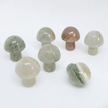 Load image into Gallery viewer, 5PCs Natural Crystal Agate Mushroom 2cm Mini Small Mushroom Crystal Crafts Micro Landscape Ornaments Decorations