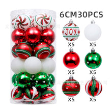 Load image into Gallery viewer, Christmas Decoration Supplies 6cm Special-Shaped Electroplating Plastic Ball Painted Christmas Ball Set Ball Pendant