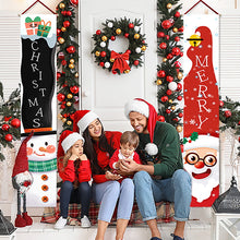 Load image into Gallery viewer, Christmas Couplet Party Party Decorations Background Fabric Wall Painting Door Hanging