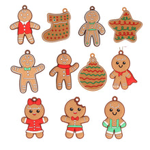 Load image into Gallery viewer, Christmas Gingerbread Man PVC Christmas New Decoration Christmas Tree Gingerbread Man Snowflake Pendant Christmas Product