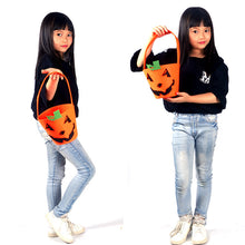 Load image into Gallery viewer, 5PCs Halloween Portable Candy Box Decoration Props Fabric Pumpkin Bucket Bag Candy Box Cos Scene Layout