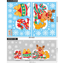 Load image into Gallery viewer, Christmas Decorative Stickers Shopping Window Decorative Santa Snowman Static Stickers