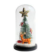 Load image into Gallery viewer, Christmas Creative Gift Cedar Show Window Decoration LED Light Glass Cover Ornaments