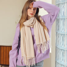 Load image into Gallery viewer, Solid Color Wave Light Striped New Scarf Women's Winter Fresh Sweet Macaron Monochrome Mid-Length