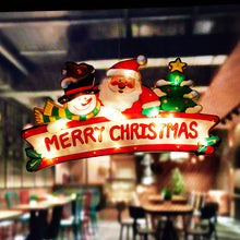 Load image into Gallery viewer, LED Wall Hanging Suction Lamp Christmas Shop Window Decoration Lamp Holiday Scene Layout Ambience Light