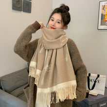 Load image into Gallery viewer, 2023 Winter New Artificial Cashmere Scarf F Letter All-Matching Long Tassel Shawl Fashion Thickened Scarf