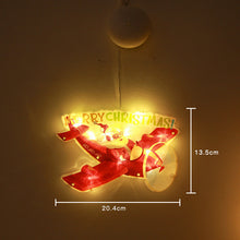 Load image into Gallery viewer, LED Christmas Sucker Lamp Snowman Shape Window Window Stickers Hanging Lamp Holiday Sucker Christmas Decoration Light