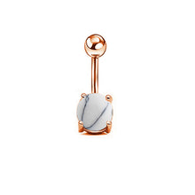 Load image into Gallery viewer, 5-Piece Set Combination Baosong Stone Navel Stud Zircon Navel Ring